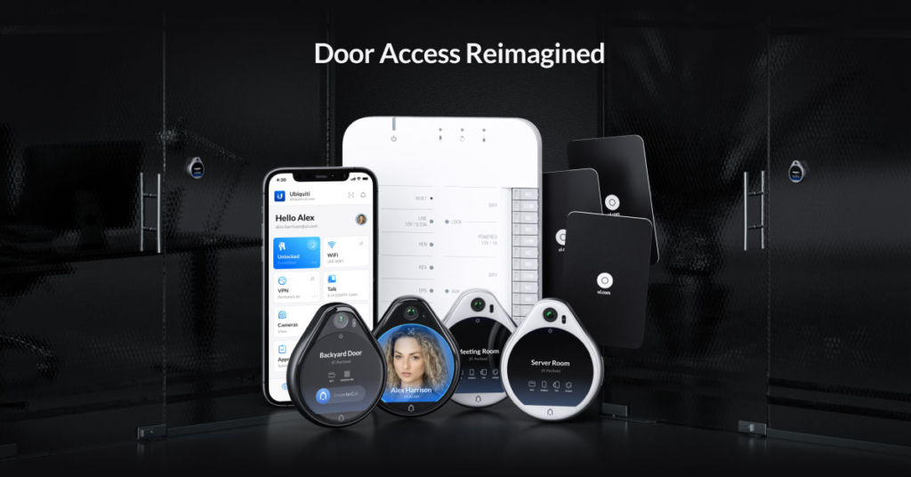 UniFi Access door lock and reader for keyless entry